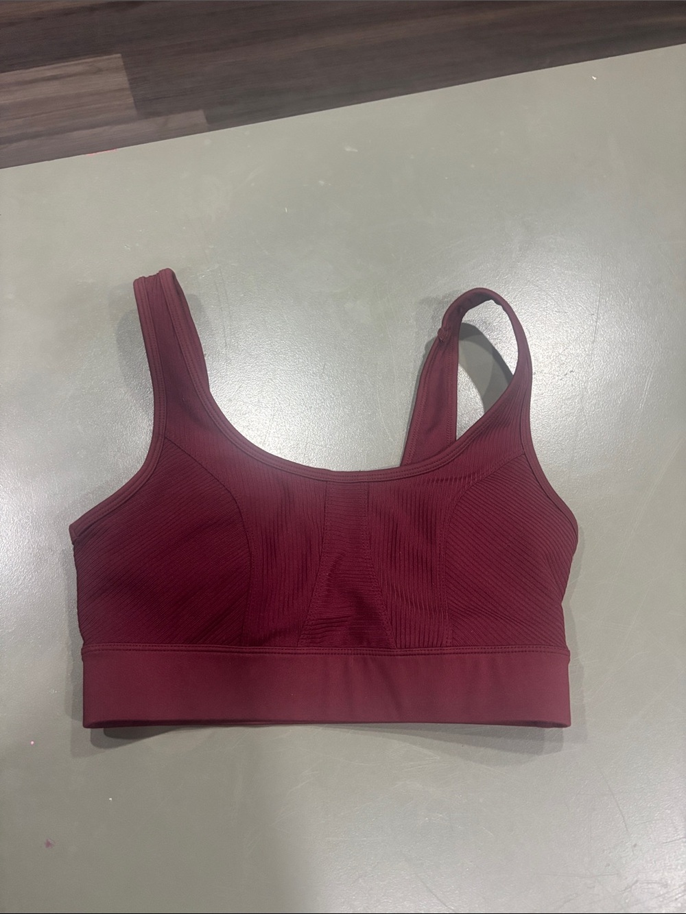 JoyLab Ribbed Burgundy Sports Bra